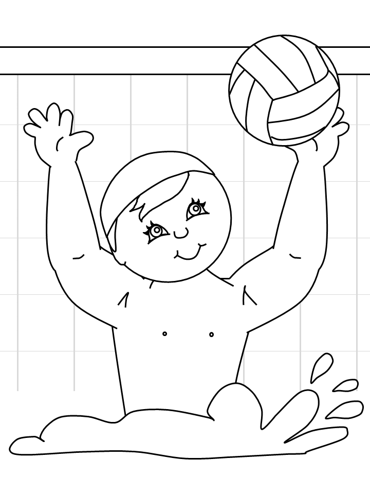 Waterpolo Sports Coloring Pages