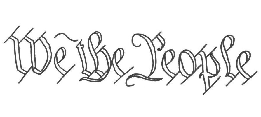 We The People coloring page & book for kids.