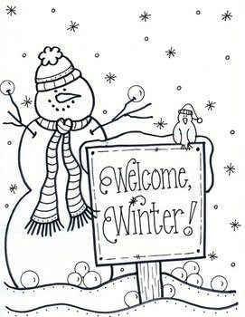 welcome winter coloring pages