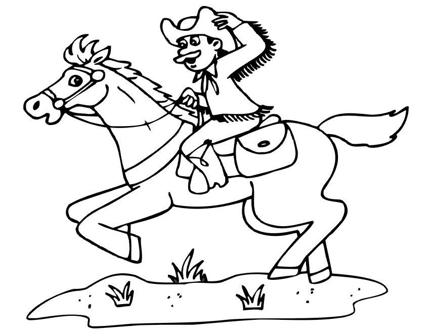 western horse printable coloring pages