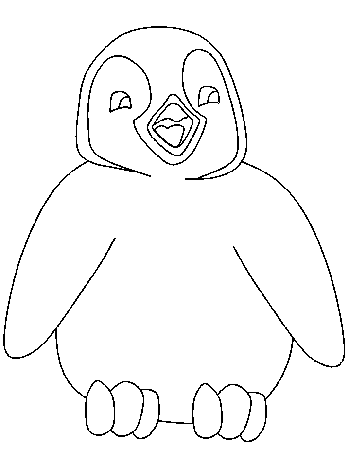 Baby Penguin coloring page