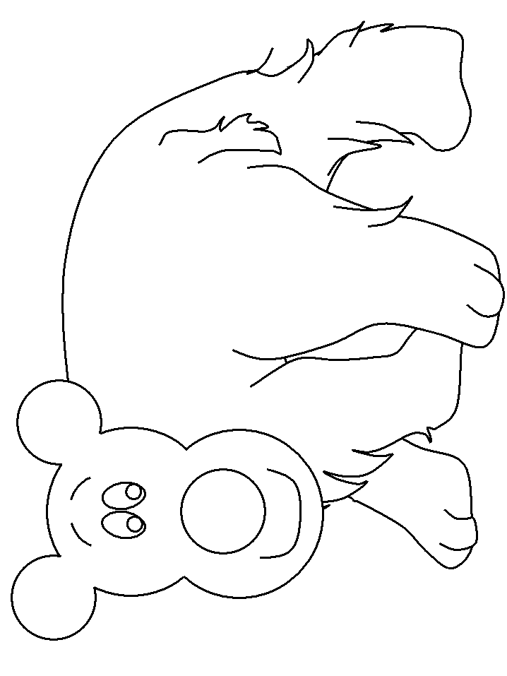 Winter Bear coloring page
