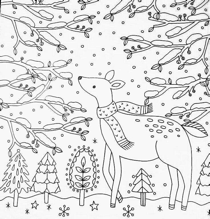 winter adult coloring pages free