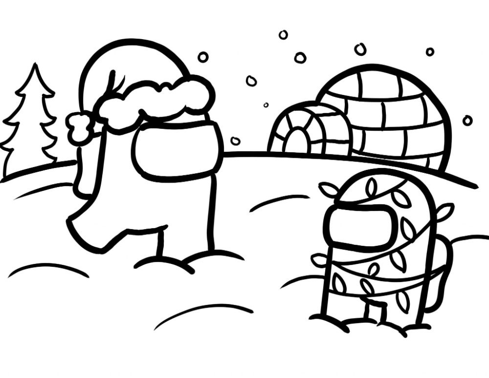 winter among us coloring pages