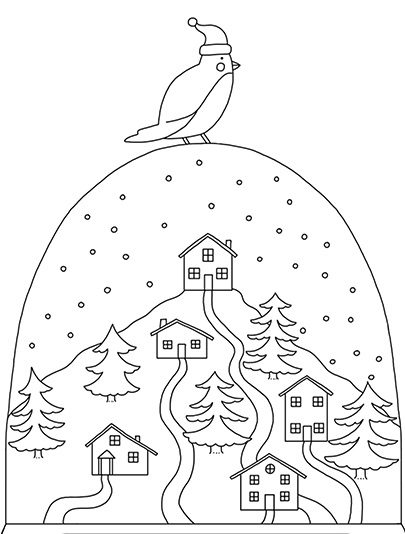 winter and hope coloring pages