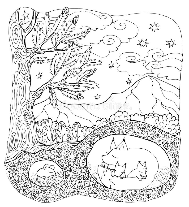 winter animals coloring pages for kids