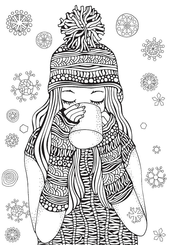 winter break coloring pages