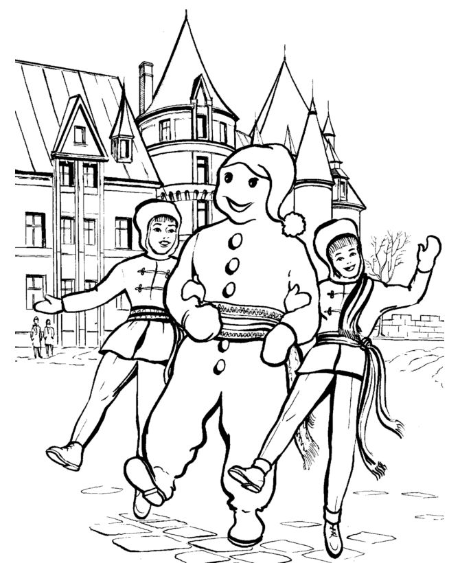 winter carnival coloring pages