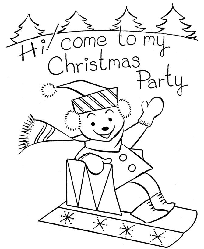 winter celebrations coloring pages