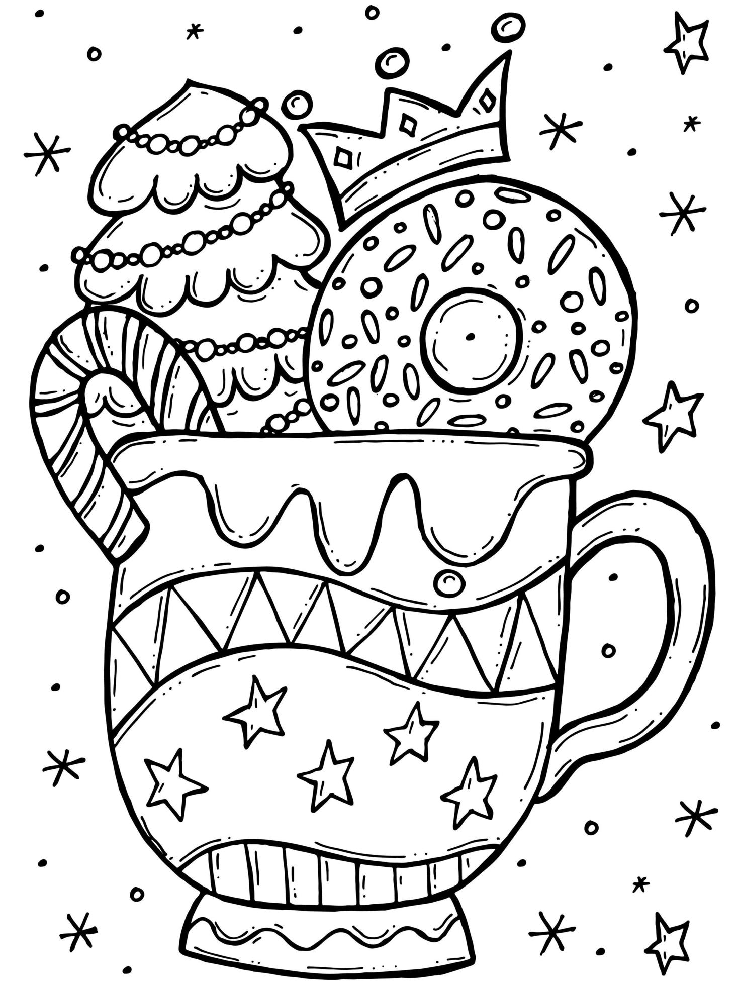 winter christmas cold coloring pages