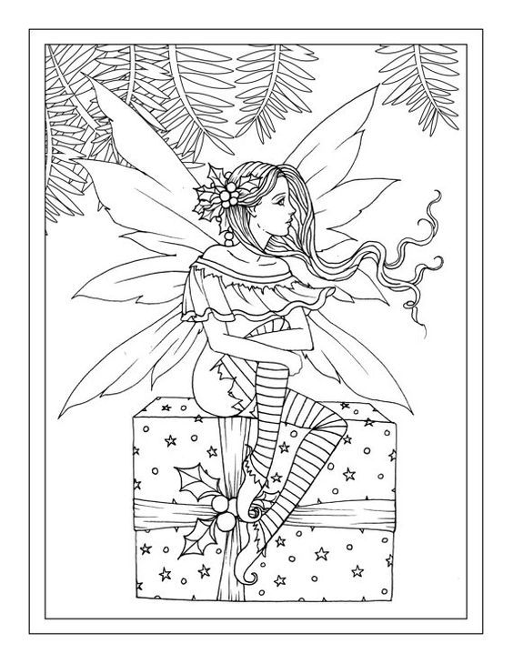 winter-christmas-fairy-coloring-pages
