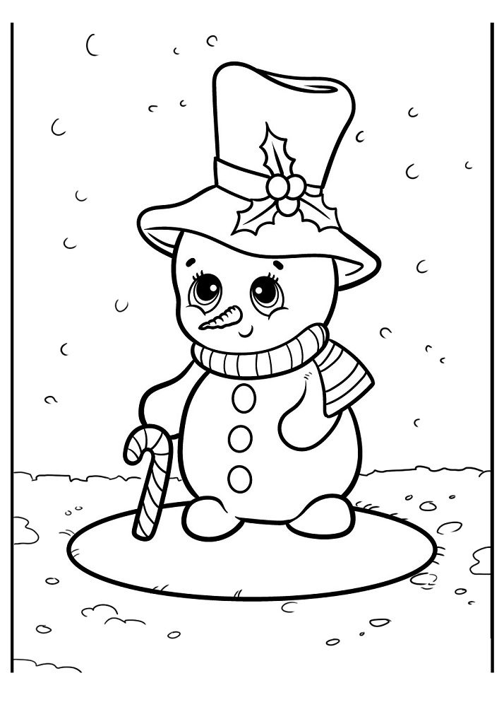 winter coloring pages fopr prek