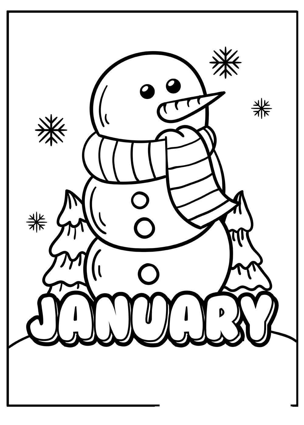 Winter Coloring Pages For 2nd Grade