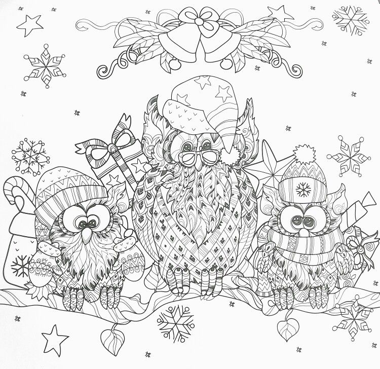 winter coloring pages for adults free