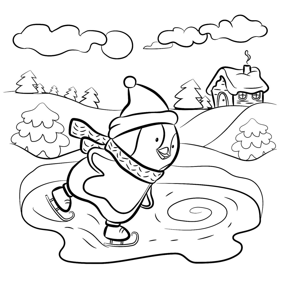 winter coloring pages for kinder boys free printables