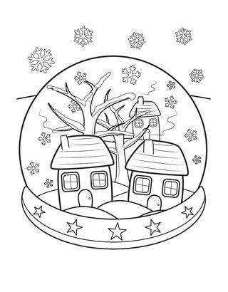 winter coloring pages for middle school