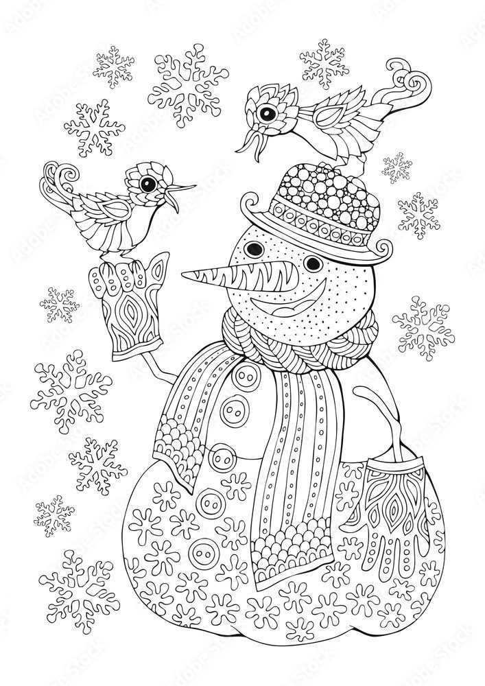winter coloring pages free pdf