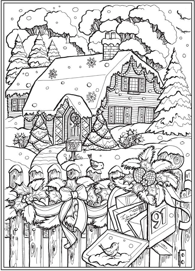 winter coloring pages pdf