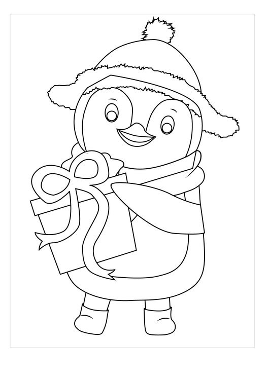 winter coloring pages prek