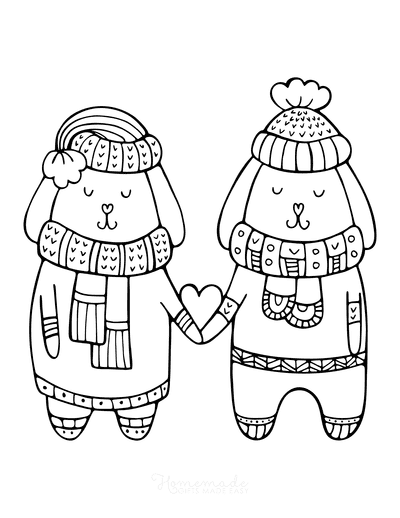 winter coloring pages printable for kids