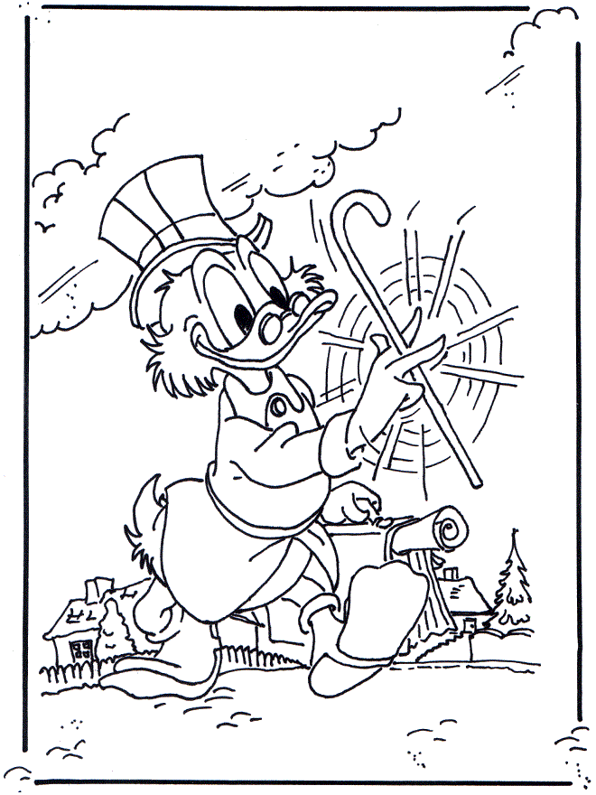 winter coloring pages scrooge
