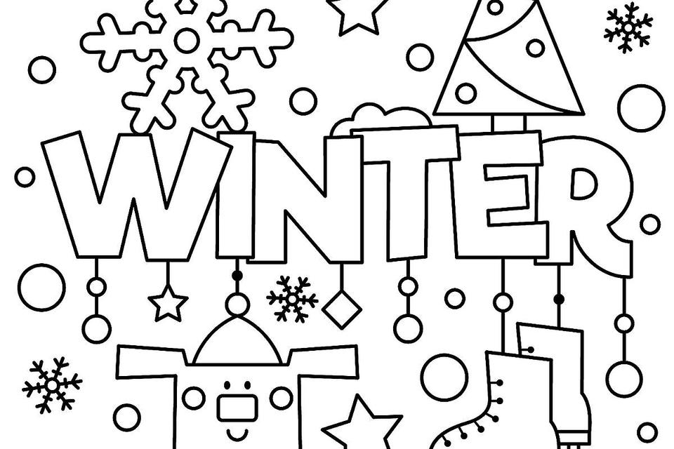 winter coloring pages