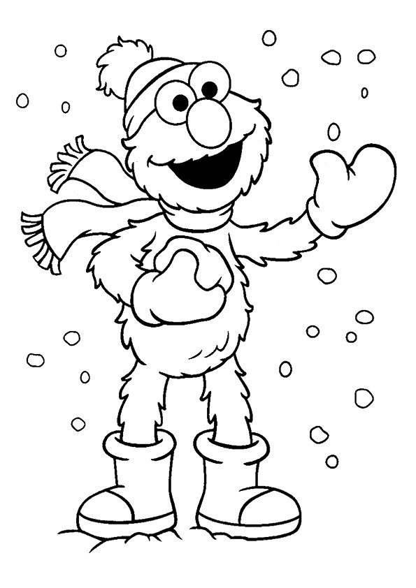 winter coloring printable pages