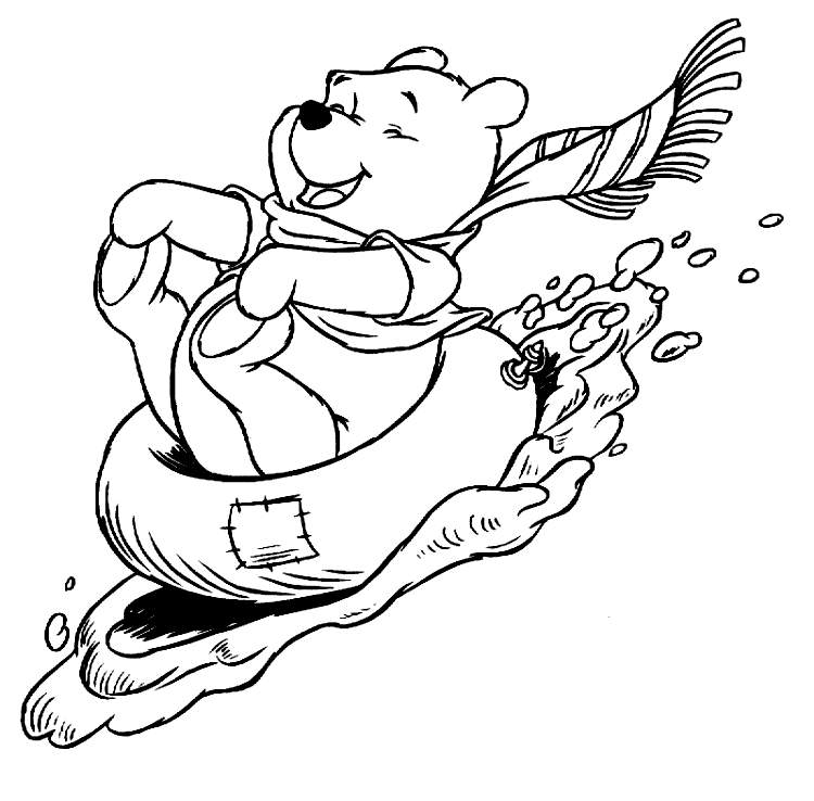 winter disney coloring pages