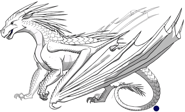 winter dragon coloring pages