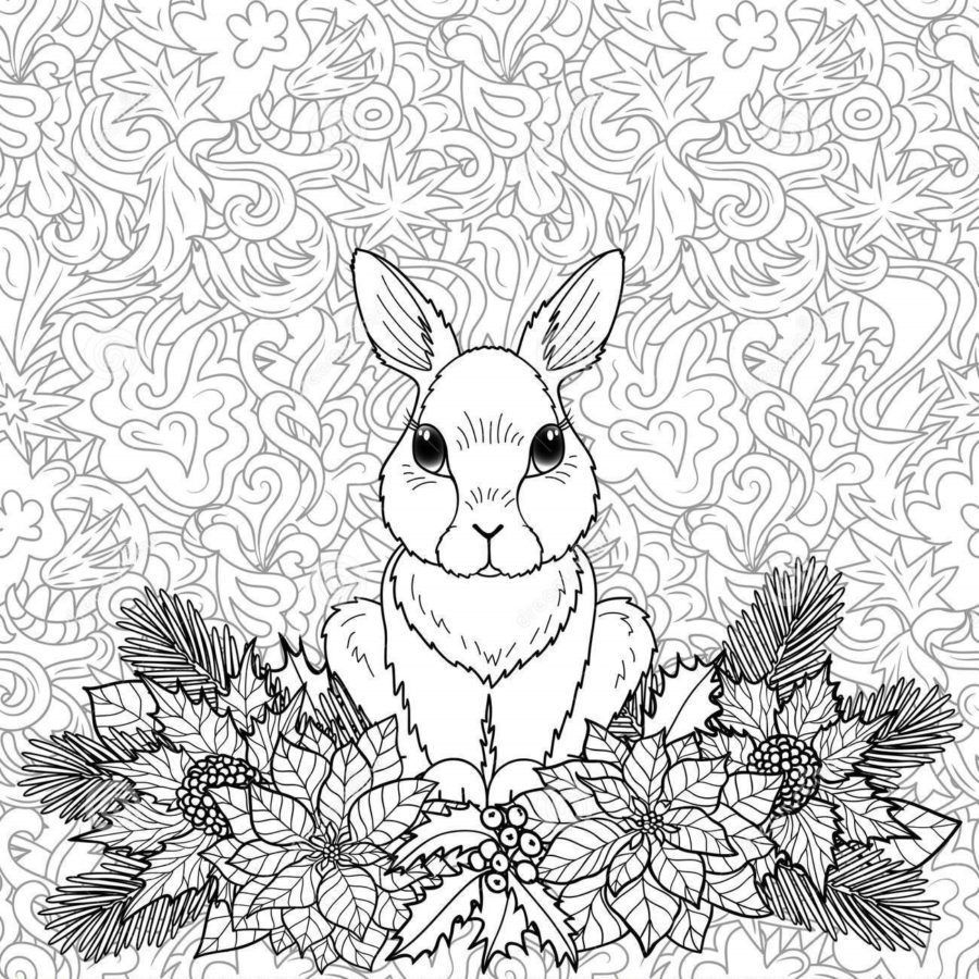 winter foliage coloring pages