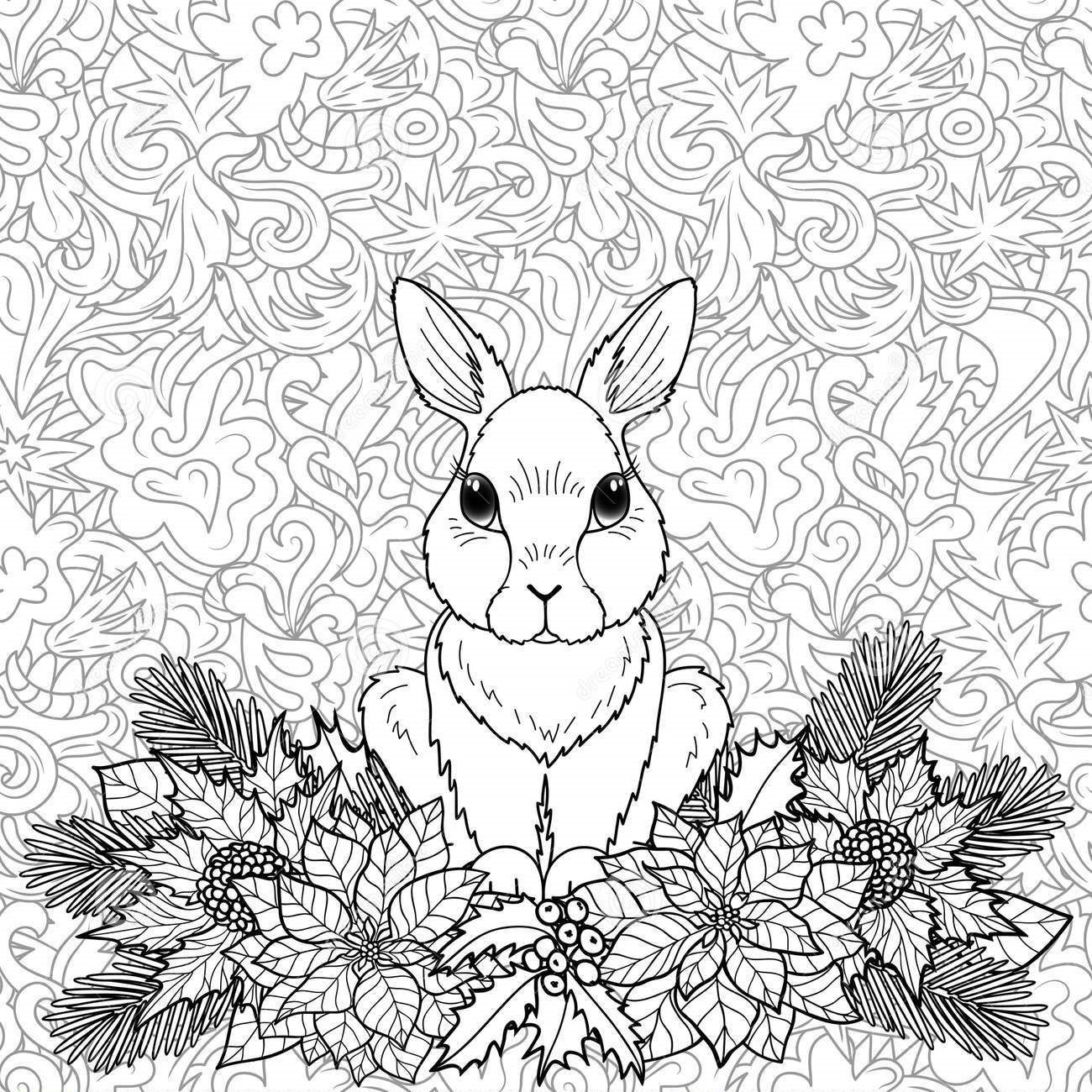 winter foliage coloring pages