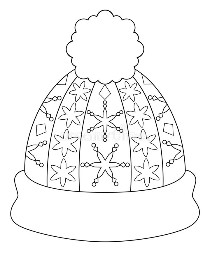 winter hat coloring pages for preschoolers
