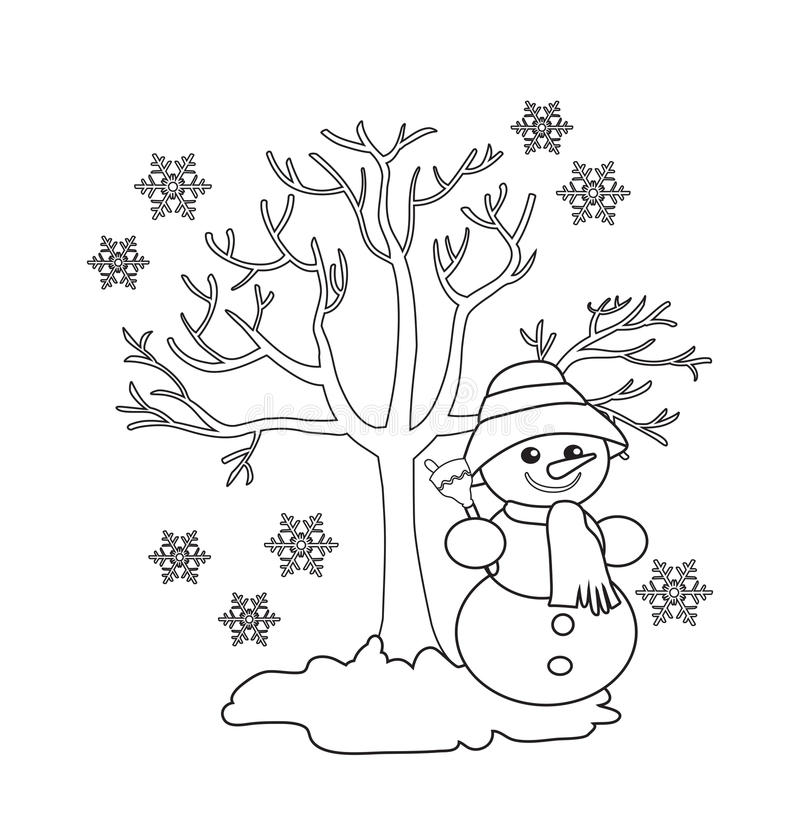 winter images coloring pages