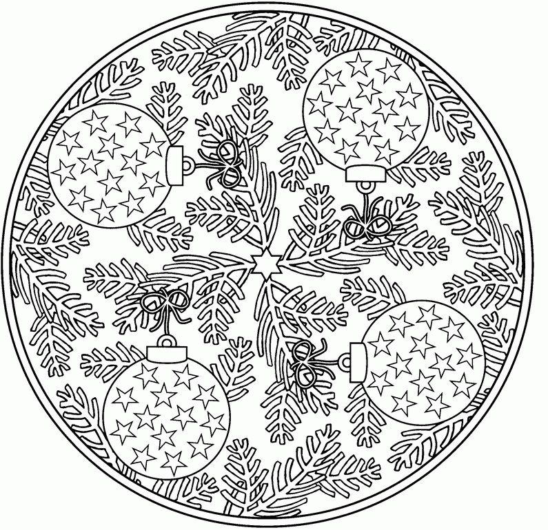 winter mandala coloring pages free