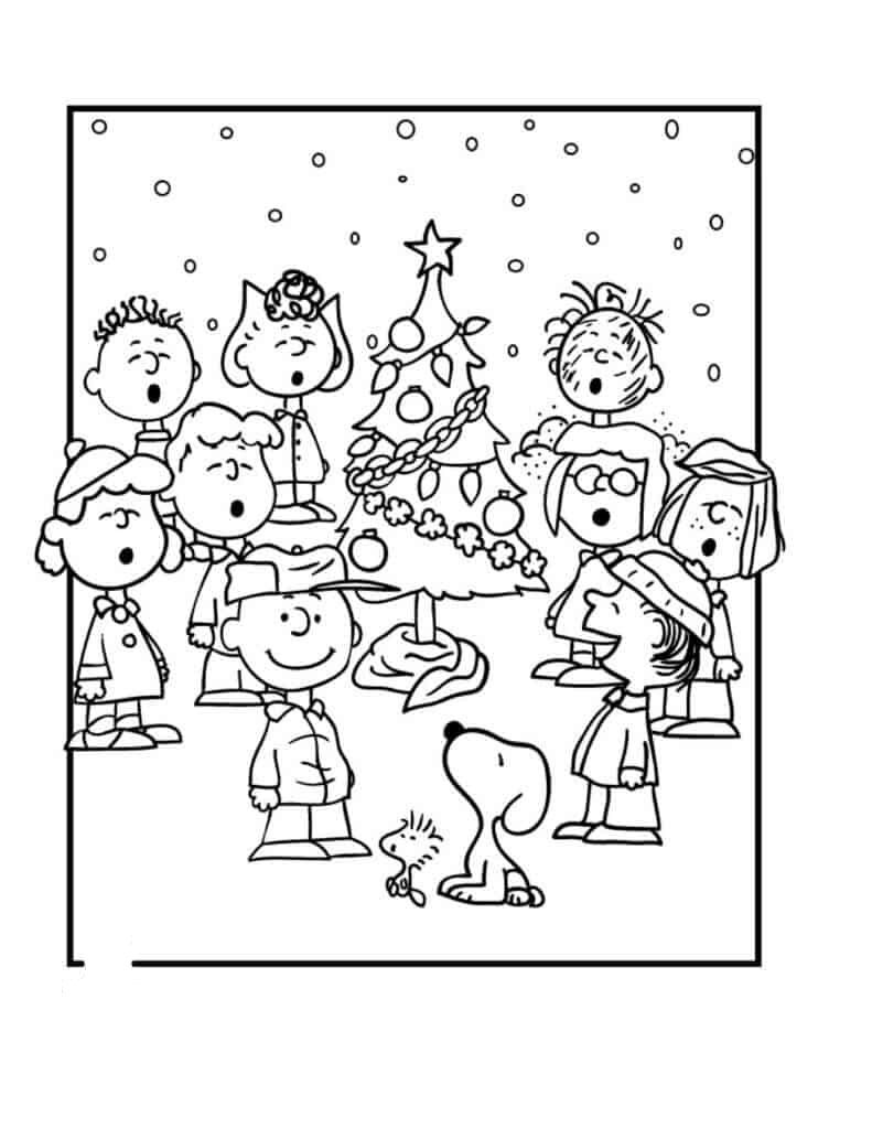 winter music coloring pages