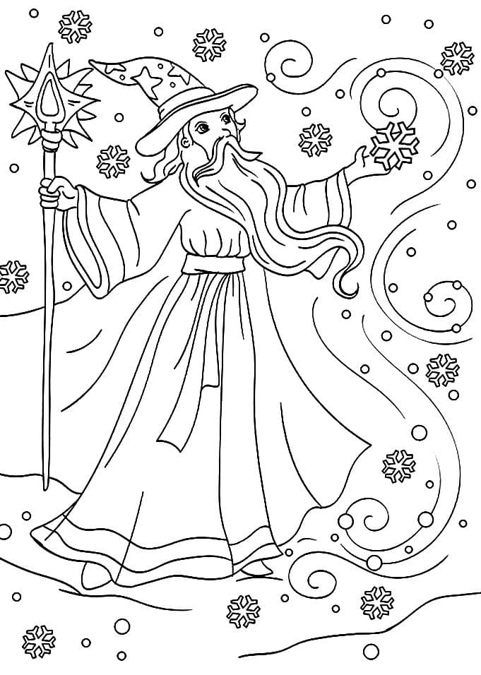 winter of the ice wizard coloring pages