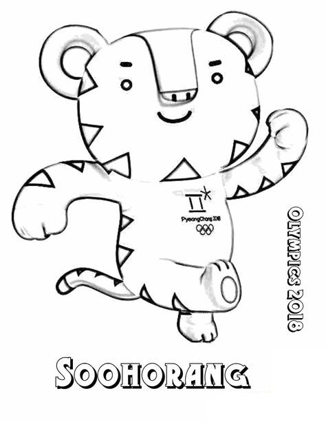 winter olympic coloring pages 2018