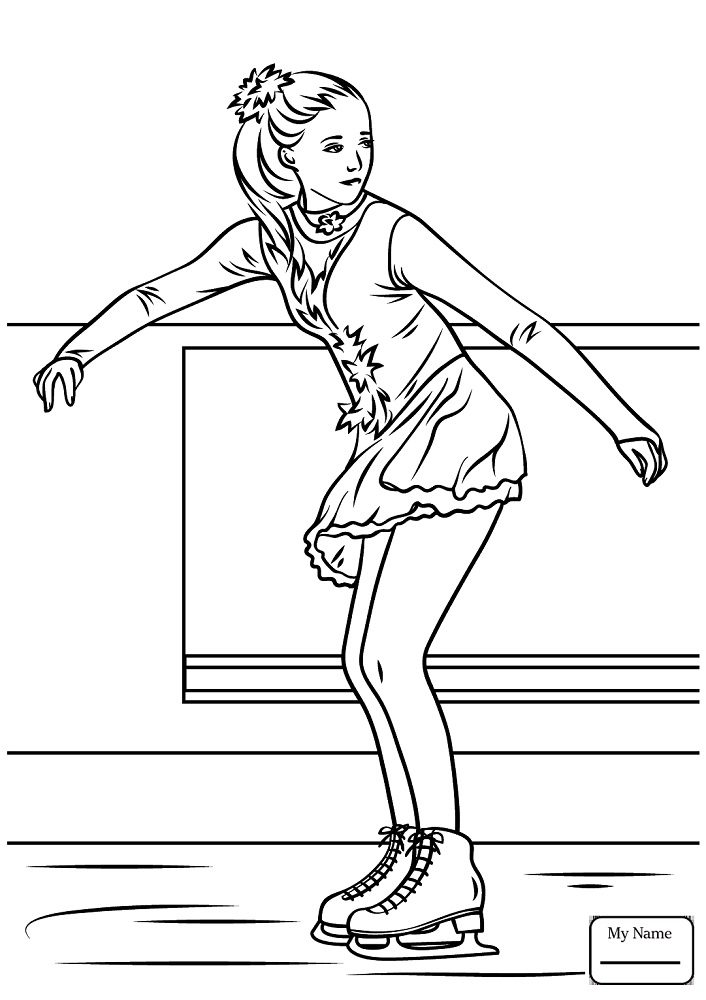 winter olympic coloring pages