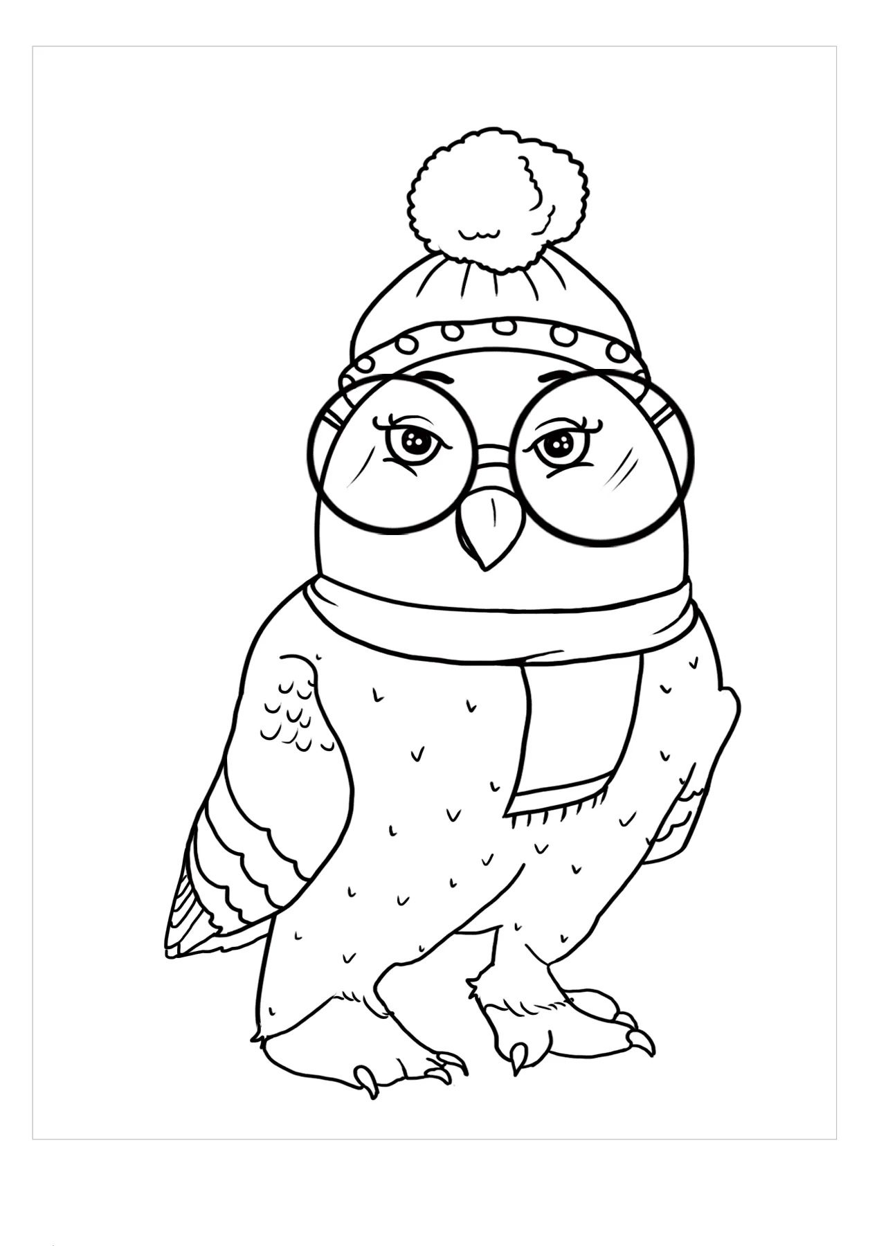 winter-owl-coloring-pages-free