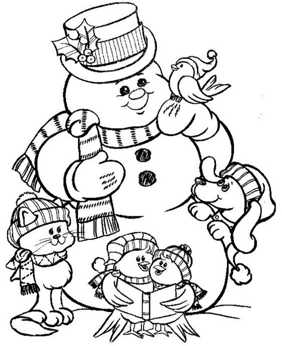 winter printables coloring pages