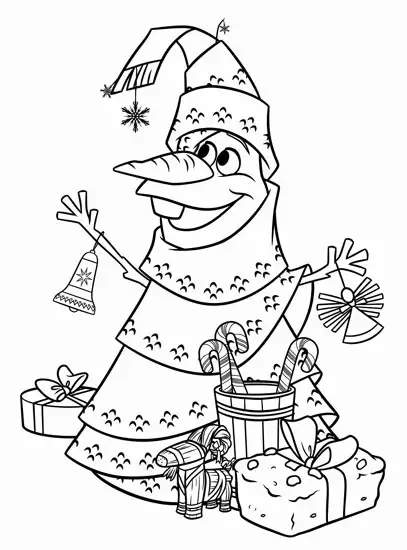winter scene coloring pages disney