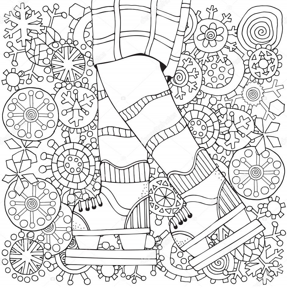 Winter Sear Son Coloring Pages for Adults