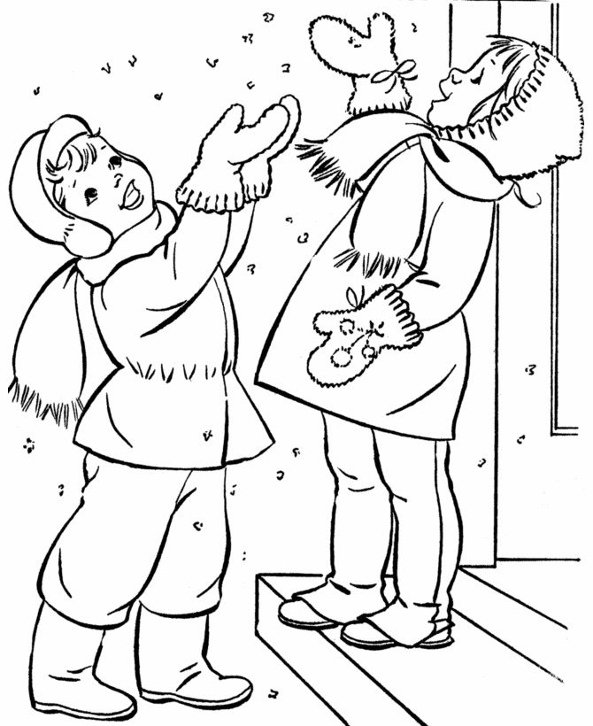 Winter Season Free Printable Winter Coloring Pages