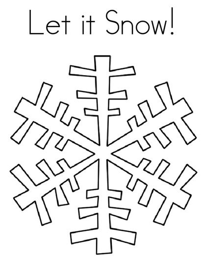Winter snowflake coloring page