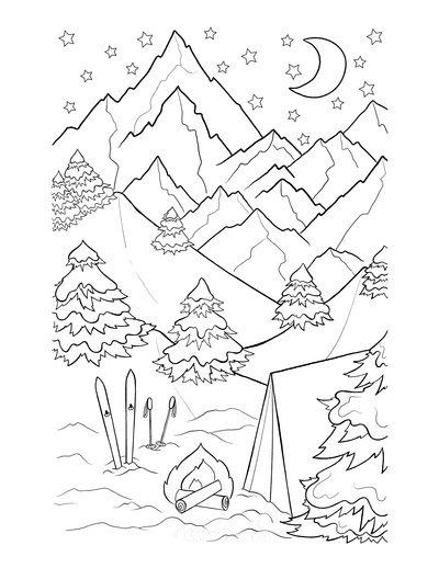 winter solstice coloring pages for kids