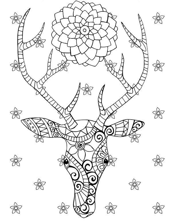 winter solstice yule coloring pages