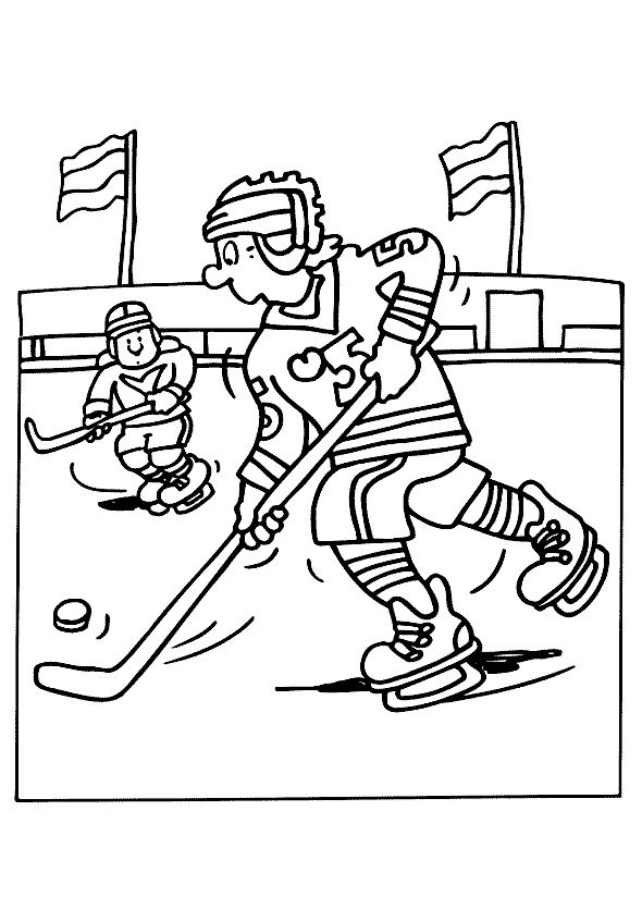 winter sports coloring pages