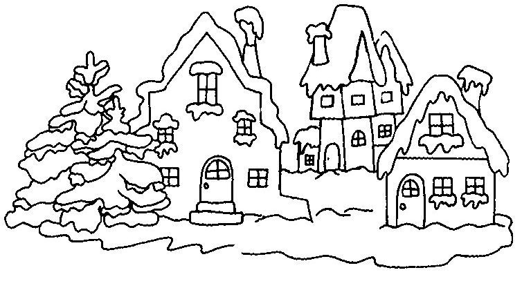 Winter Time Coloring Page