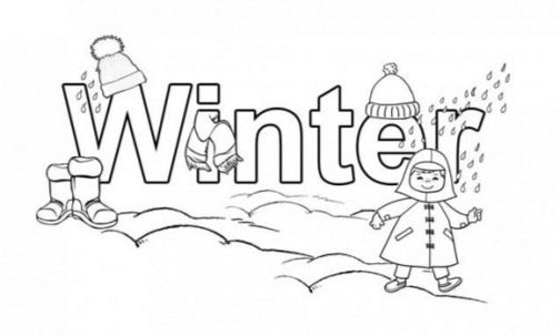 Winter Time coloring page