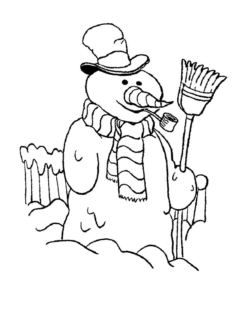 winter time coloring pages